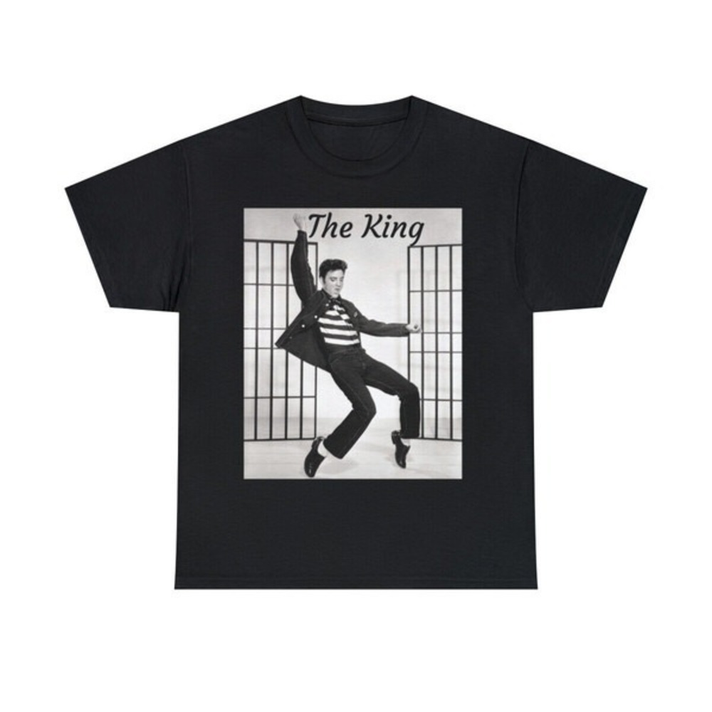Elvis Presley The King Of Rock And Roll Tribute T-Shirt - Picture 1 of 4